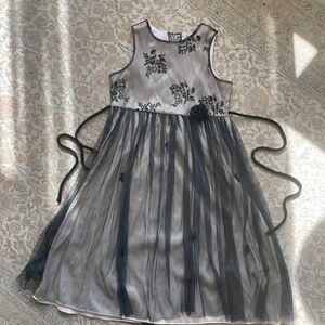 Girl’s Black Tulle Christmas Dress - Size 14